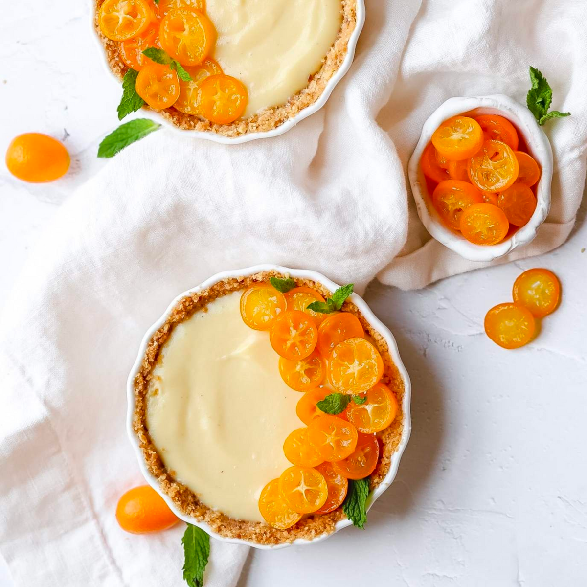 Candied Cumquat & Custard Tart Recipe | Cumquats Australia